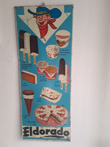 Insegna tabella gelati - insegna,