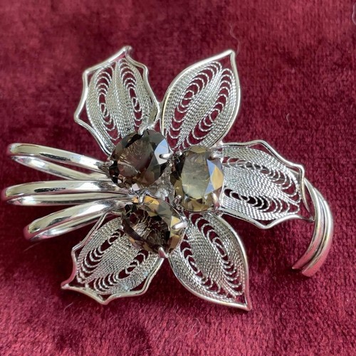 Spilla vintage con fiore - , in