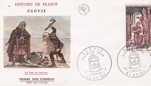 Francia 1966 fdc clovis - fdc, yt
