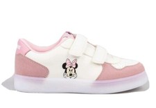 scarpe da bambina con luci led  MINNIE ginnastica invernali per bimba a strappo