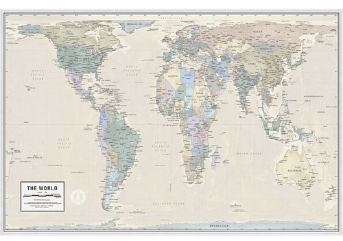 Mappa del mondo - , ortografica