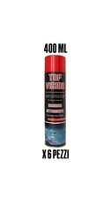 6 BOMBOLETTE SCHIUMA DETERGENTE DA 400ML TOP VISION PER VETRI AUTO PROFESSIONALE
