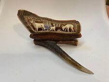 PORTA POSTA IN LEGNO DI CERVO