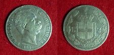 Lire 1885 rara spl argento - lire, spl-