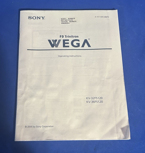 Sony trinitron wega - sony, kv