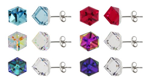 Orecchini cubo argento - orecchini, a