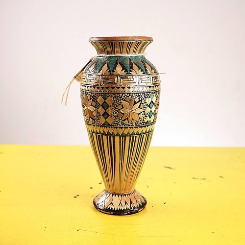 Vaso vintage intagliato - vaso, nel