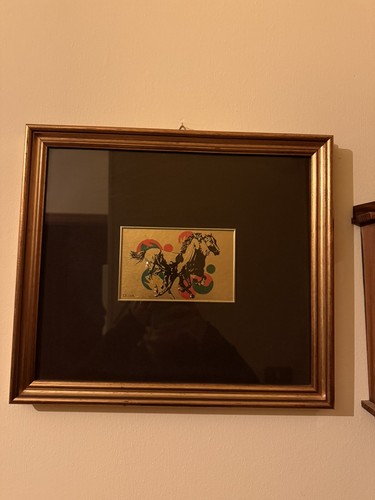 Quadro con cornice foglia - con,
