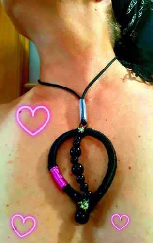 Collana lunga donna alluminio