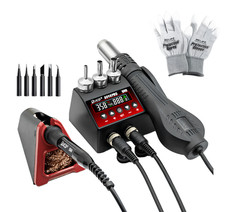 Stazione Saldante 8898Pro 2in1 Aria Calda e Saldatore a stagno con Display LCD