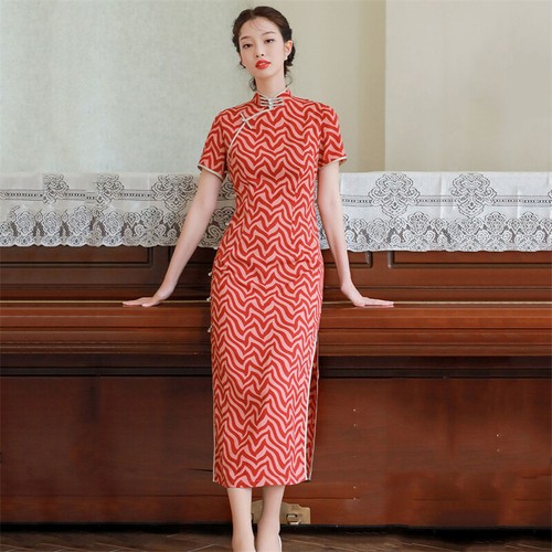 Donna cinese righe cheongsam - donna,