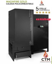 CALDAIA A BIOMASSA  POLICOMBUSTIBILE 5 STELLE  CTM  MAGIKFIRE GOLD 26 BRUCIATORE