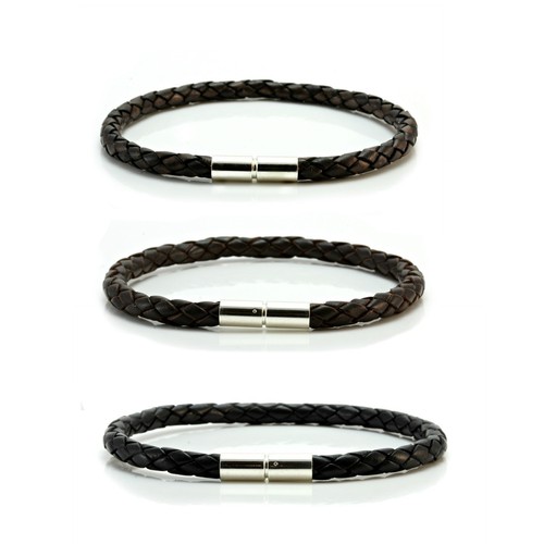 Bracciale pelle uomo con - in, da