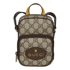 Gucci Ophidia GG Supreme Mini Tracolla in Tela Beige Donna 12x7x16 cm