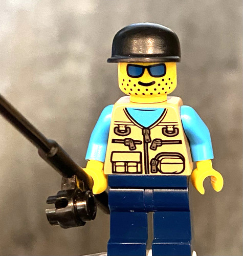 Lego fly fisherman trota - fly,