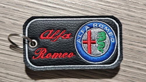 Portachiavi ricamato alfa - ricamato,