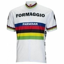 Maglia Ciclismo Formaggio 1965 Campione del Mondo Manica Corta 19" Zip Uomo