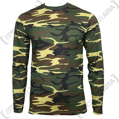 Woodland camo maniche lunghe - maniche,