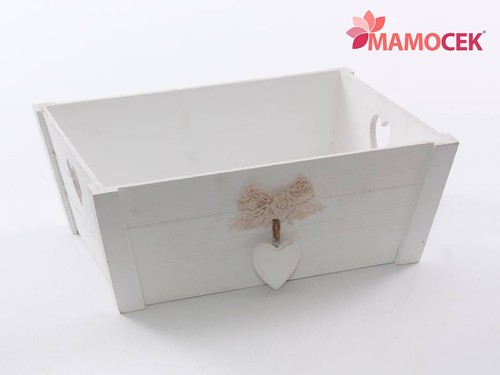 Cassetta legno frutta bianco - frutta,
