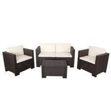 Salotto divano SET da giardino esterno in rattan COLORADO 2 BAR HOTEL RISTORANTE