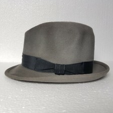 morrison's PANIZZA CAPPELLO UOMO FELTRO FUR FELT MEN's HAT FEDORA grigio PENTER