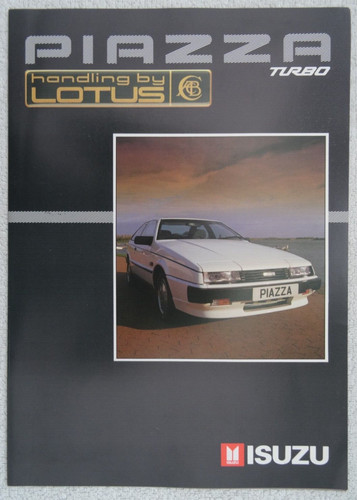 Isuzu piazza turbo brochure - isuzu,