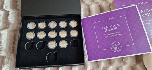 2022 platinum jubilee set - platinum, 50p
