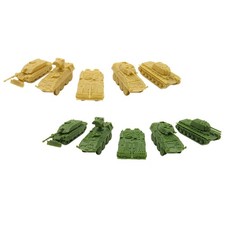 5x Modello di carro armato Decorazioni da tavolo Ornamenti Puzzle fai-da-te