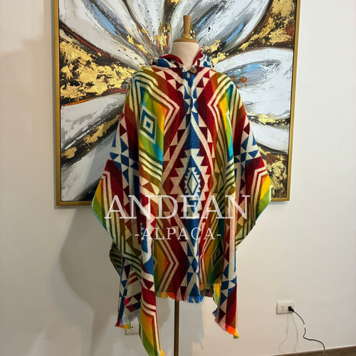 Poncho inca fatto mano con - inca,