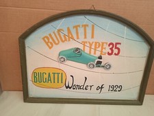Insegna in legno Bugatti type