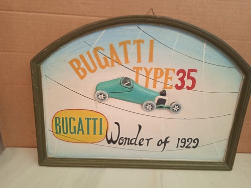 Insegna legno bugatti - legno,