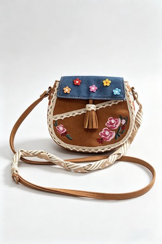 Borsa tracolla floreale - a,