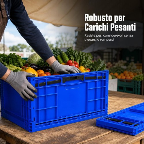 Cassa pieghevole plastica - pieghevole, in