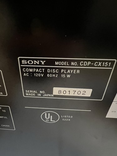 Sony cdp cx100 100 disc - cdp-cx100, cd