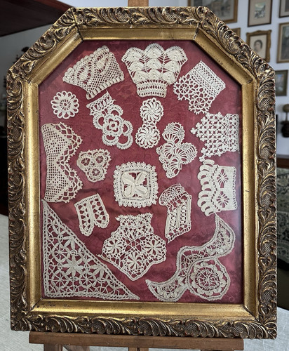 Antico sampler quadro cornice - sampler,