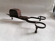 Forbici antiche spegni candela, stoppino. XIX secolo. Raro Originale 