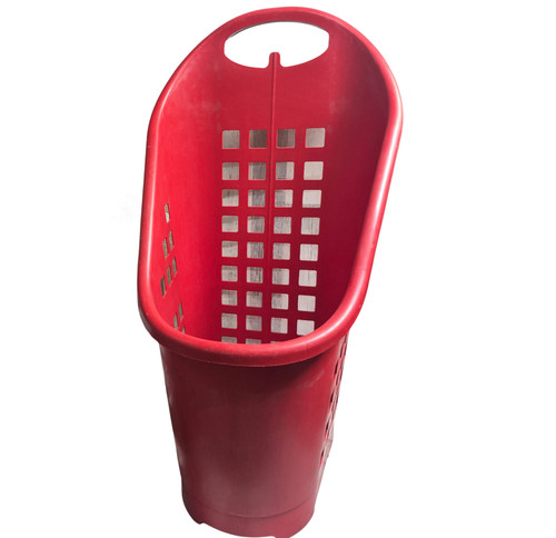 Cestino spesa rosso - rosso, in
