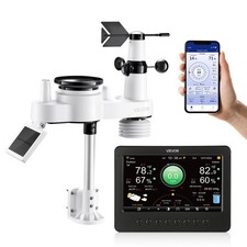 VEVOR Stazione Meteorologica Wi-Fi con Schermo TFT e Sensore Esterno Wireless