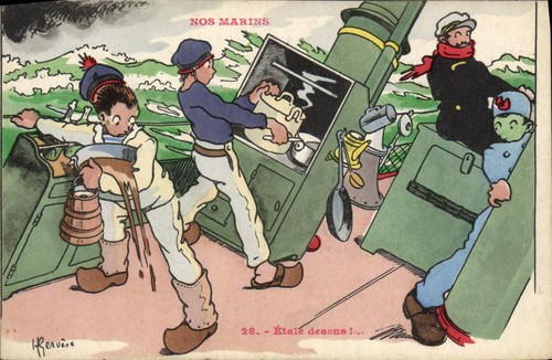 Nos marins étale - marins, dessus