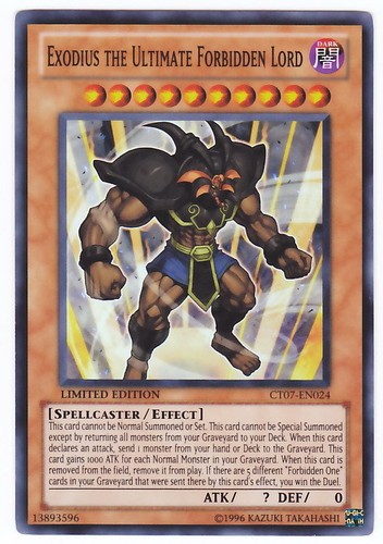 Yugioh exodius il signore - yugioh,