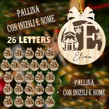Palla di natale con nome in