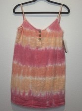 Abito da surf classico senza maniche Rip Curl donna rosa pesca 100% cotone taglia XS NUOVO