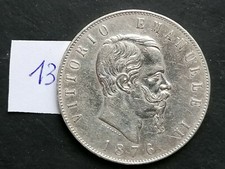 MONETA REGNO 5 LIRE 1876