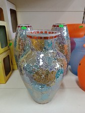 Tris Di Vasi In Vetro Mosaico Colorato 34cm 33cm