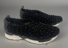 Jeffrey Campbell Handmade Ibiza Sneakers scarpe slip on nere margherita fiori 7,5