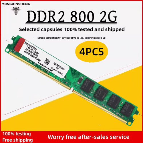 Pack 2gb ddr2 800mhz - 4-pack,
