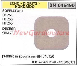 Prefiltro aria spugna - prefiltro,