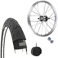 RUOTA ANTERIORE 16X1.75 + COPERTONE TASSELLATO MTB 16 X 1.95 +CAMERA BICI BIMBO