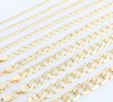 14K HGP Yellow Gold Cuban