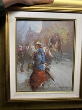 Quadro Dipinto Olio Su Tavola